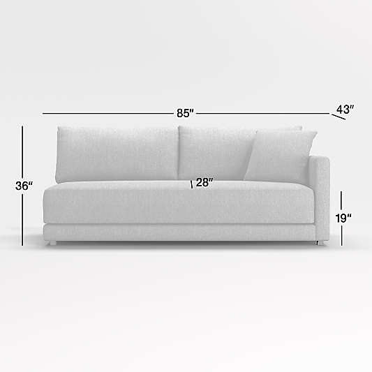 Gather Deep Right-Arm Bench Sofa Sectional Piece