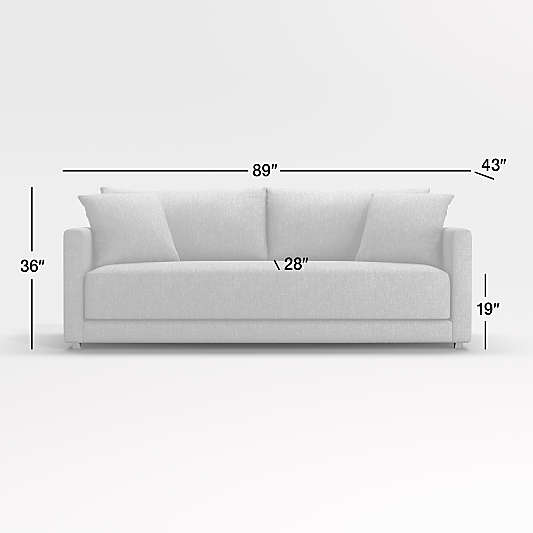 Gather Deep Bench Sofa 89"