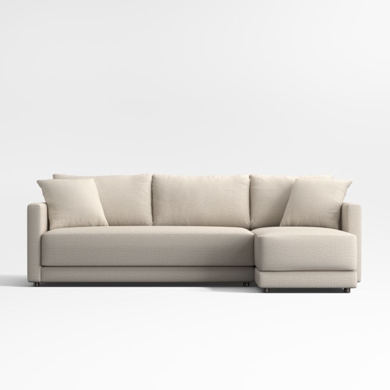 Gather Deep 2-Piece Chaise Apartment Bench Sectional Sofa - image 1 of 15