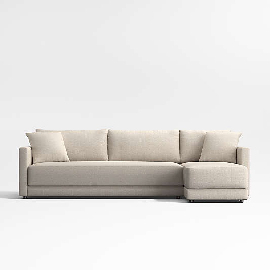 Gather Deep 2-Piece Right-Arm Chaise Bench Sectional (108"-130")