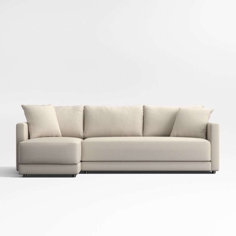 Gather Deep 2-Piece Chaise Apartment Bench Sectional Sofa - image 1 of 15