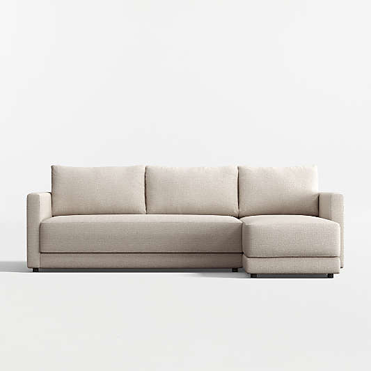 Gather Deep 2-Piece Bench Sectional Sofa with Chaise Lounge