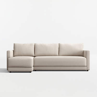 Gather Deep 2-Piece Bench Sectional Sofa with Chaise Lounge