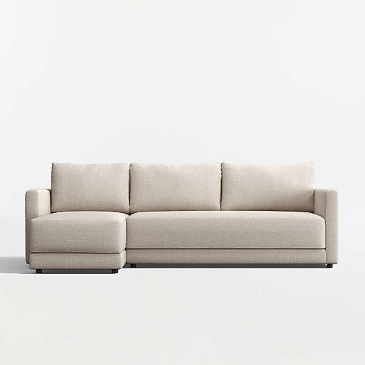 Gather Deep 2-Piece Bench Sectional Sofa with Chaise Lounge