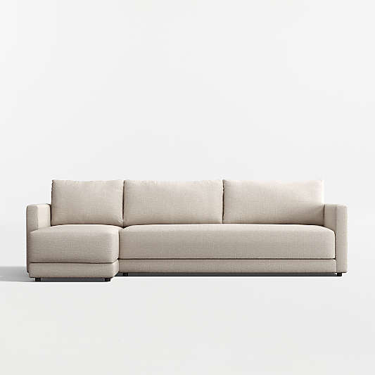 Gather Deep 2-Piece Bench Sectional Sofa with Chaise Lounge