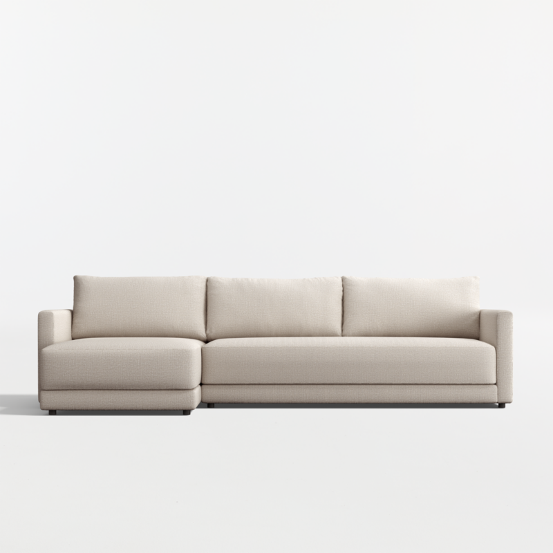 Gather Deep 2-Piece Bench Sectional Sofa with Extra Wide Chaise Lounge - image 0 of 15
