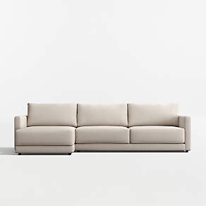 Gather Deep 3-Piece U-Shaped Bench Sectional Sofa with Double