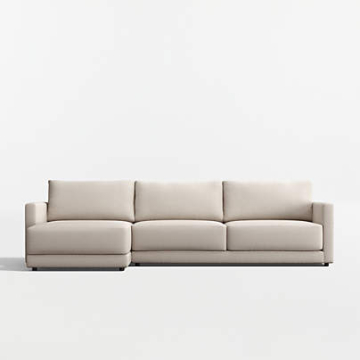 Gather Deep 2-Piece Sectional Sofa with Extra Wide Chaise Lounge