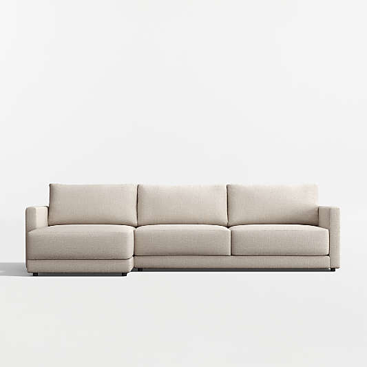 Gather Deep 2-Piece Sectional Sofa with Extra Wide Chaise Lounge