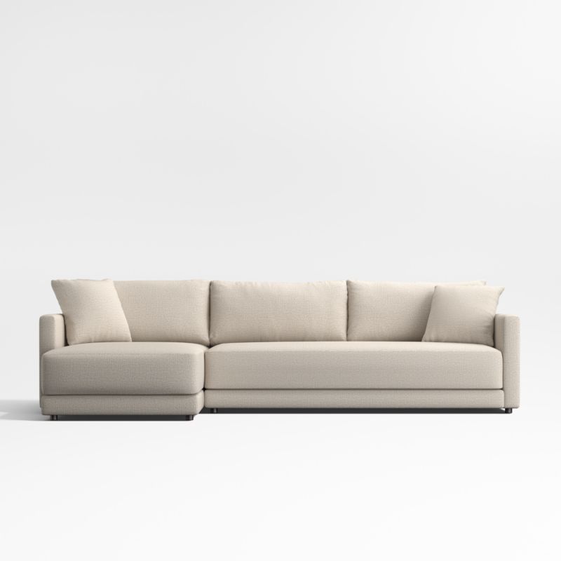 Gather Deep 2-Piece Extra Wide Chaise Bench Sectional Sofa - image 0 of 13