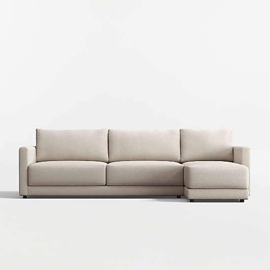 Gather Deep 2-Piece Sectional Sofa with Chaise Lounge