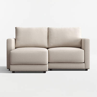 Gather Deep 2-Piece Small Space Sectional Sofa with Chaise Lounge