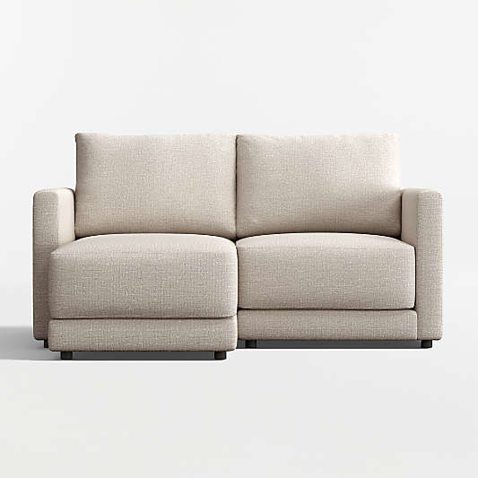 Gather Deep 2-Piece Small Space Sectional Sofa with Chaise Lounge