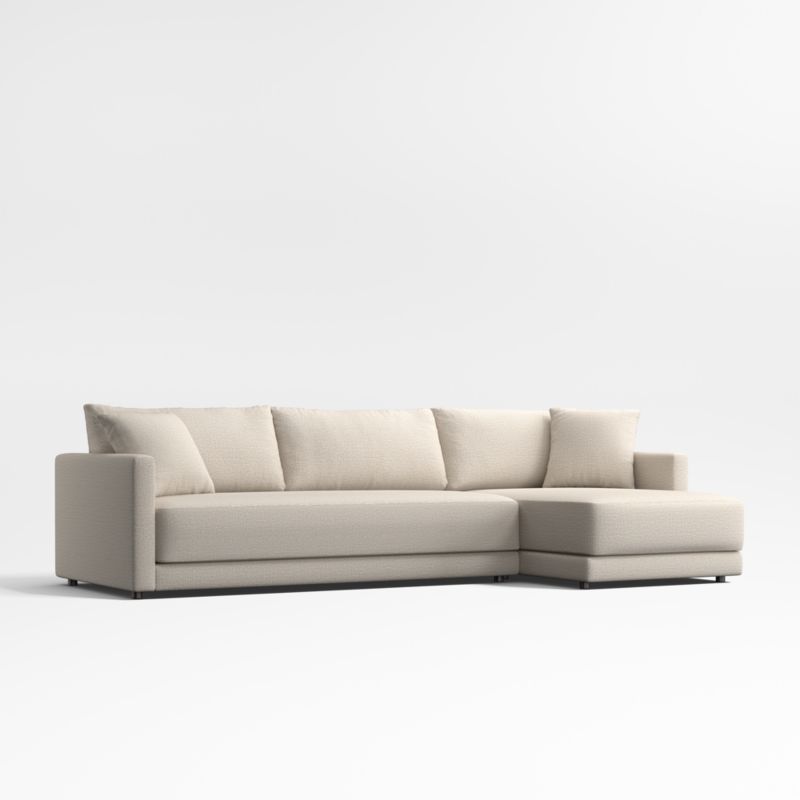 Gather Deep 2-Piece Extra Wide Chaise Bench Sectional Sofa - image 12 of 14