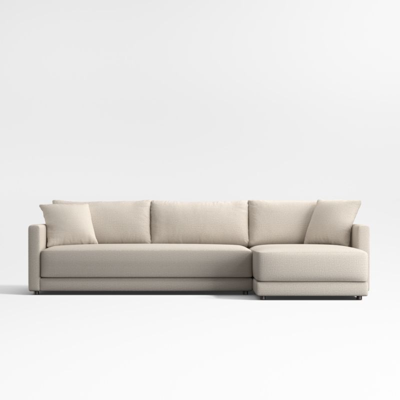 Gather Deep 2-Piece Extra Wide Chaise Bench Sectional Sofa - image 0 of 14