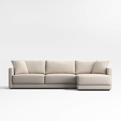 Crate and barrel gather store petite sectional