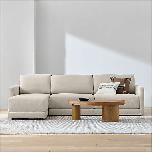 Gather Deep 2-Piece Sectional Sofa with Chaise Lounge