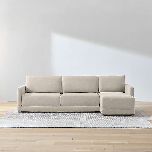 Gather Deep 2-Piece Sectional Sofa with Chaise Lounge