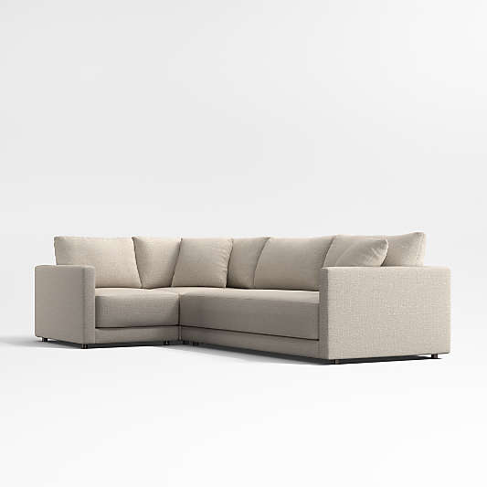 Gather Deep 3-Piece Bench Sectional Sofa