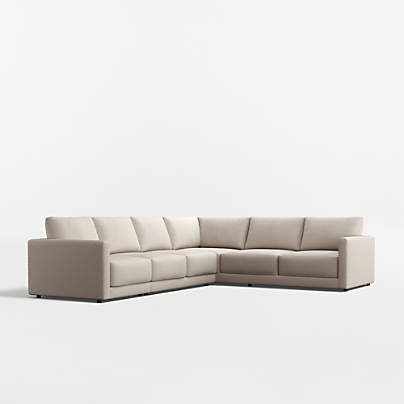 Gather Deep 3-Piece L-Shaped Sectional Sofa