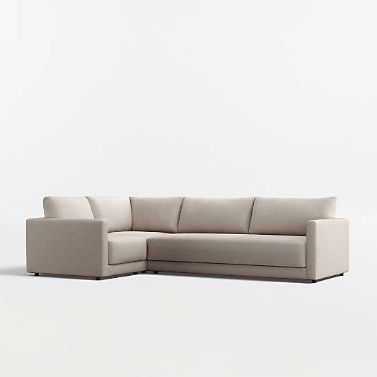 Gather Deep 3-Piece L-Shaped Bench Sectional Sofa