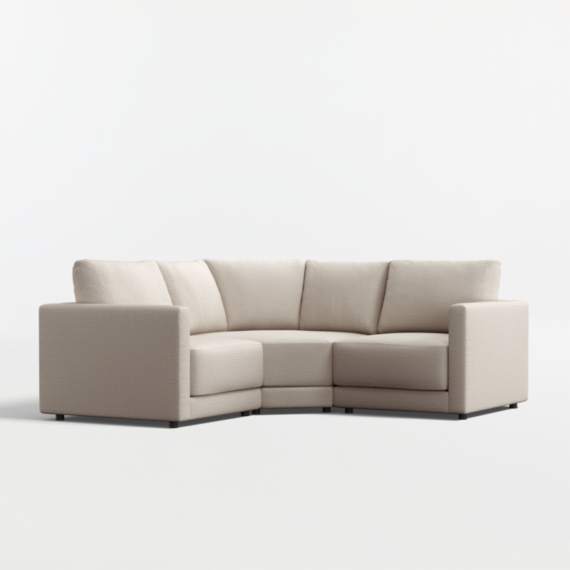 Gather Deep 3-Piece L-Shaped Small Space Wedge Sectional Sofa - image 0 of 14