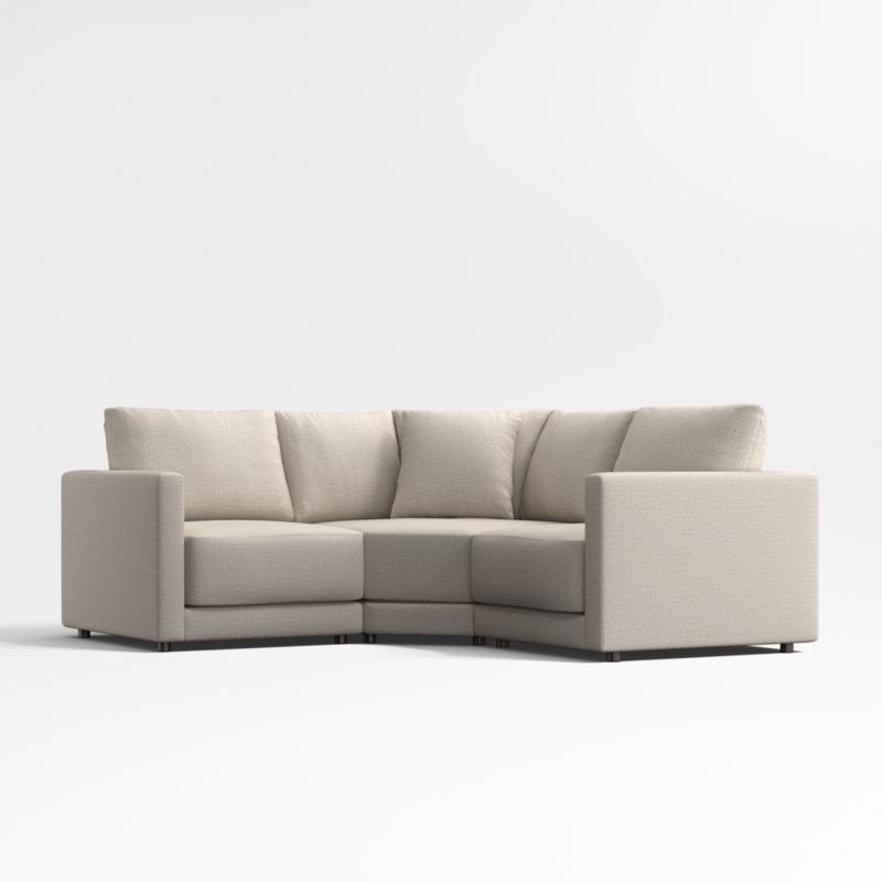 Gather Deep 3-Piece L-Shaped Small Space Sectional Sofa - image 1 of 15