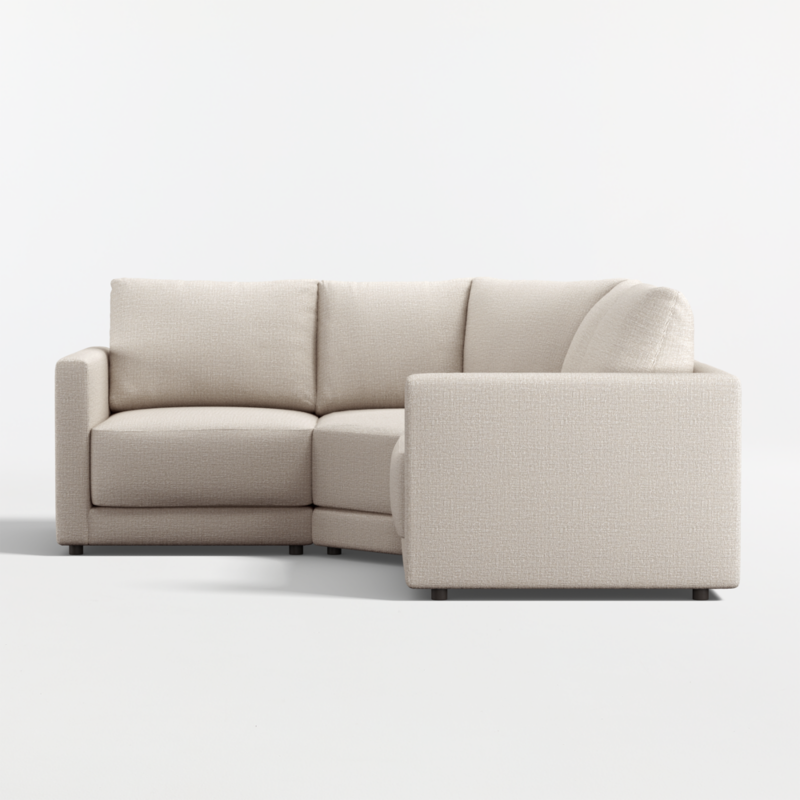 Gather Deep 3-Piece L-Shaped Small Space Wedge Sectional Sofa - image 15 of 14