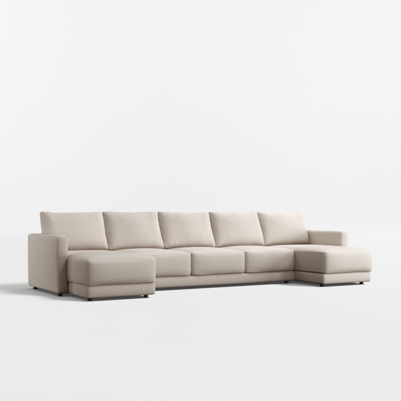 Gather Deep 3-Piece U-Shaped Sectional Sofa with Double Chaise Lounge - image 14 of 14