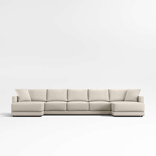 Gather Deep 3-Piece Double-Chaise Sectional Sofa