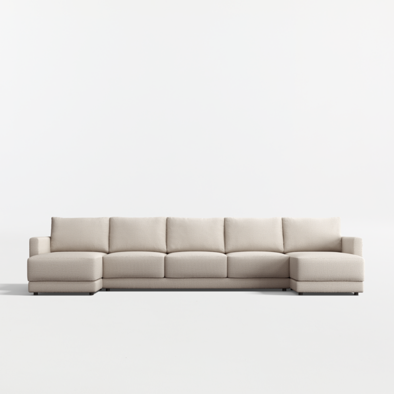 Gather Deep 3-Piece U-Shaped Sectional Sofa with Double Chaise Lounge - image 0 of 14
