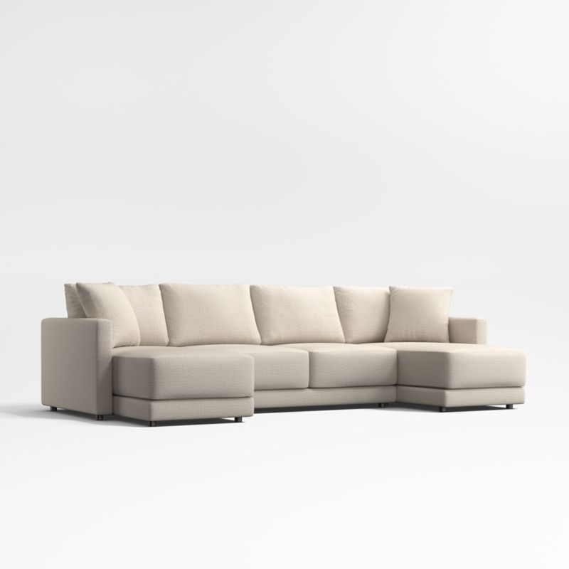 Gather Deep 3-Piece Double-Chaise Sectional Sofa
