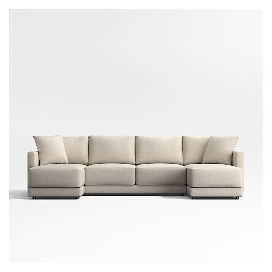 Gather 3-Piece Double-Chaise Sectional Sofa (130"-150")