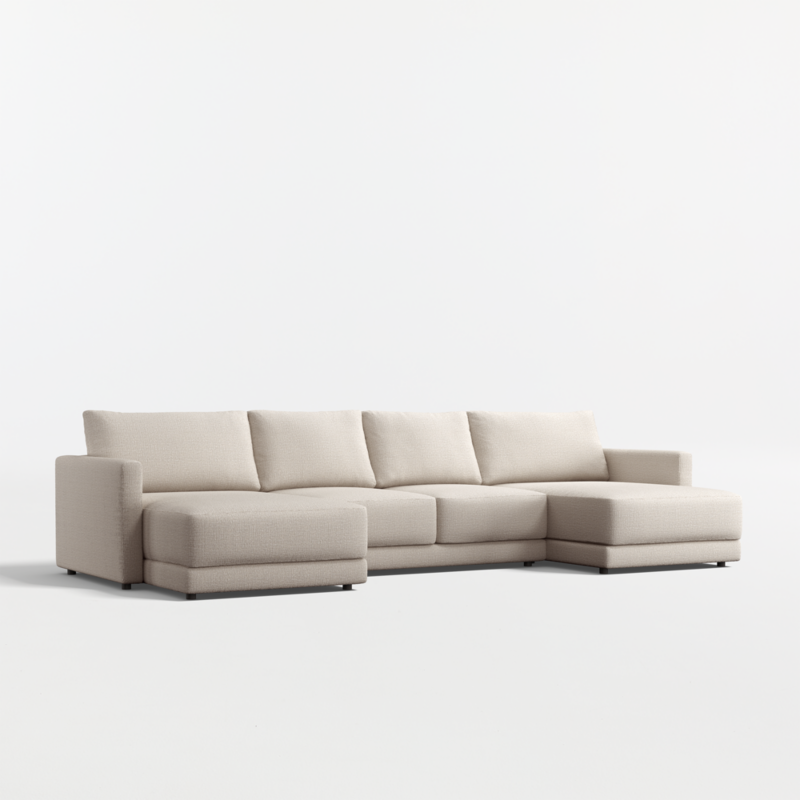 Gather Deep 3-Piece U-Shaped Sectional Sofa with Double Extra Wide Chaise Lounge - image 14 of 14
