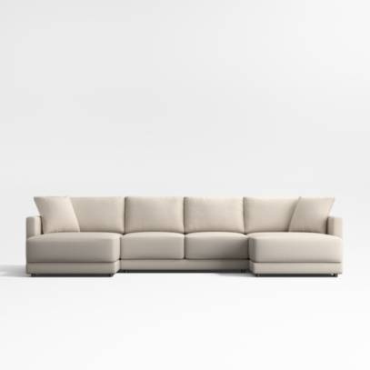 Deep wide deals sectional sofa