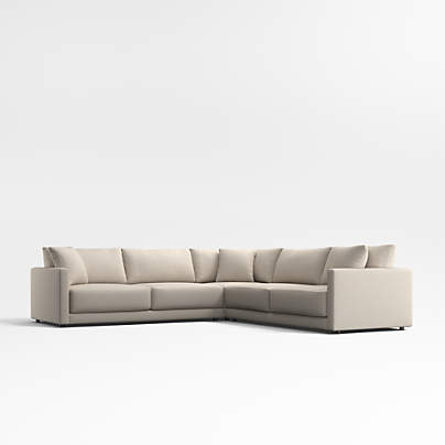 Gather Deep 3-Piece L-Shaped Sectional Sofa