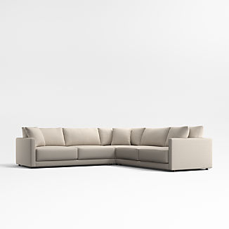 Gather Deep 3-Piece Corner Chaise Sectional Sofa
