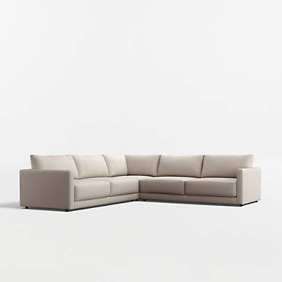 Gather Deep 3-Piece L-Shaped Sectional Sofa