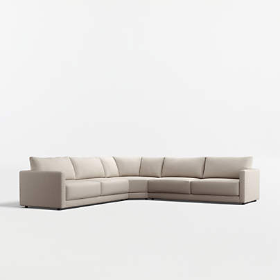 Gather Deep 3-Piece L-Shaped Wedge Sectional Sofa