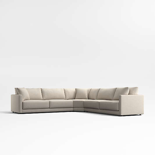 Gather Deep 3-Piece L-Shaped Sectional Sofa