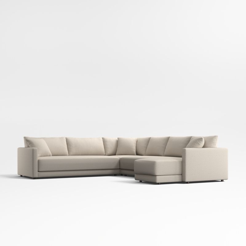 Gather Deep 4-Piece L-Shaped Bench Sectional Sofa - image 0 of 14