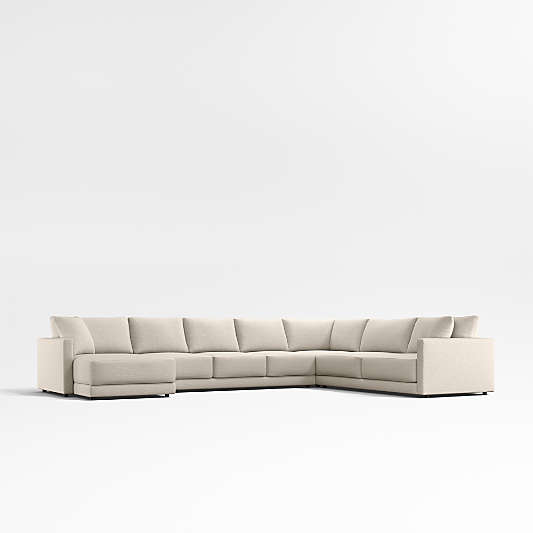 Gather Deep 4-Piece L-Shaped Sectional Sofa with Chaise Lounge