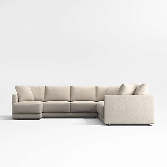 Gather Deep 4-Piece L-Shaped Sectional Sofa