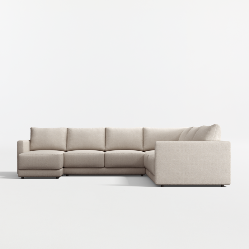 Gather Deep 4-Piece L-Shaped Sectional Sofa with Chaise Lounge - image 14 of 14