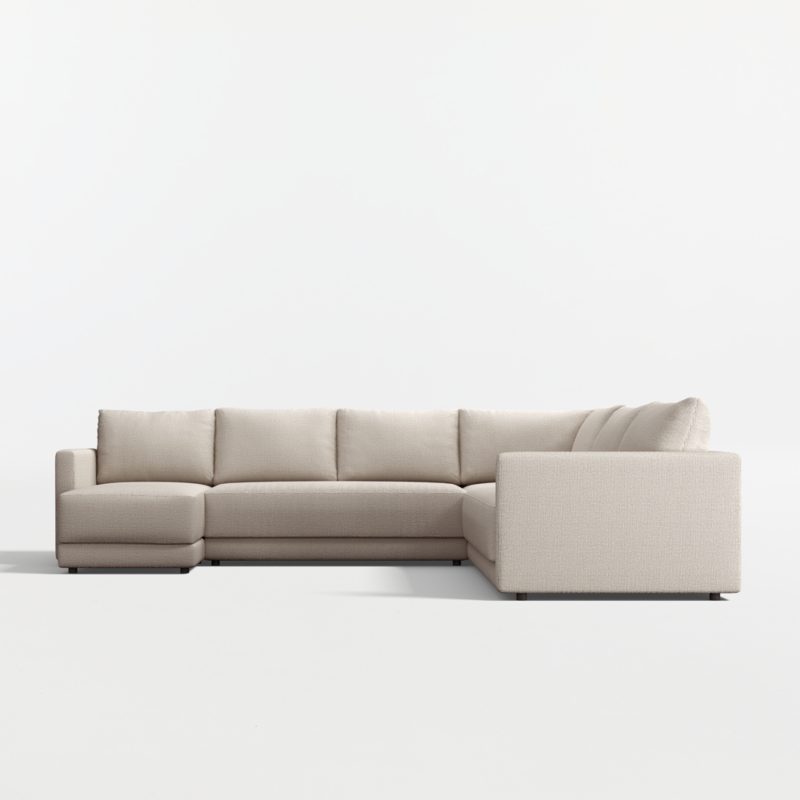 Gather Deep 4-Piece L-Shaped Bench Sectional Sofa with Chaise Lounge - image 14 of 14