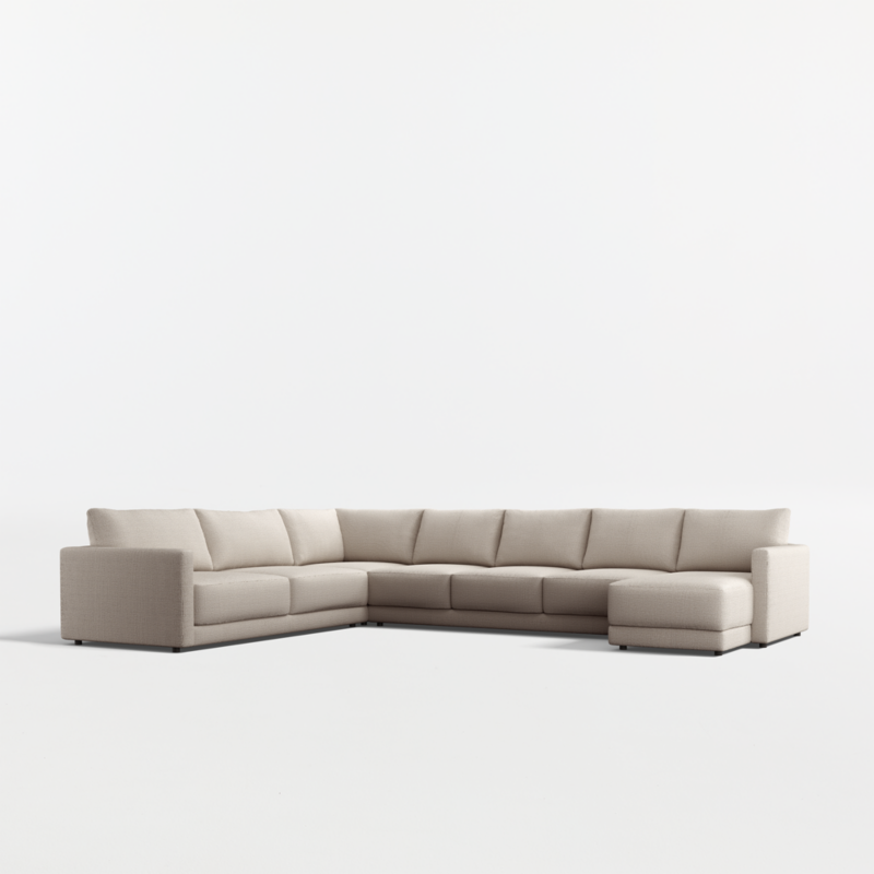Gather Deep 4-Piece L-Shaped Sectional Sofa with Chaise Lounge - image 0 of 14