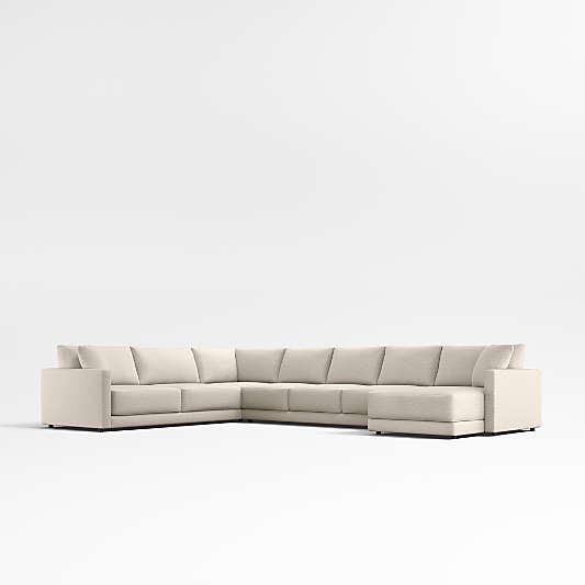 Gather Deep 4-Piece L-Shaped Sectional Sofa with Chaise Lounge