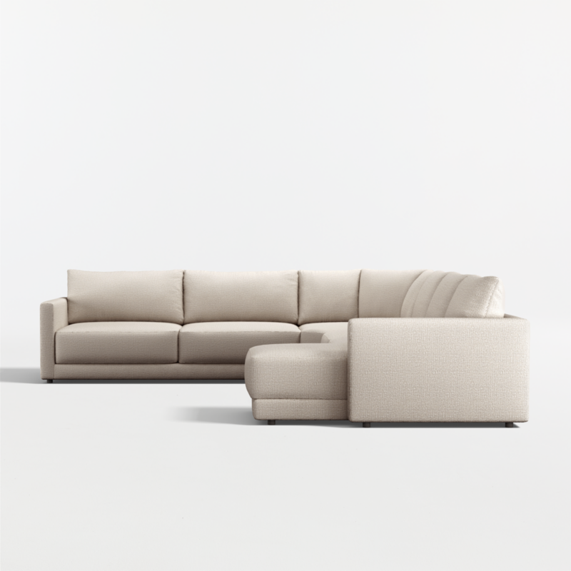 Gather Deep 4-Piece L-Shaped Wedge Sectional Sofa with Chaise Lounge - image 14 of 14
