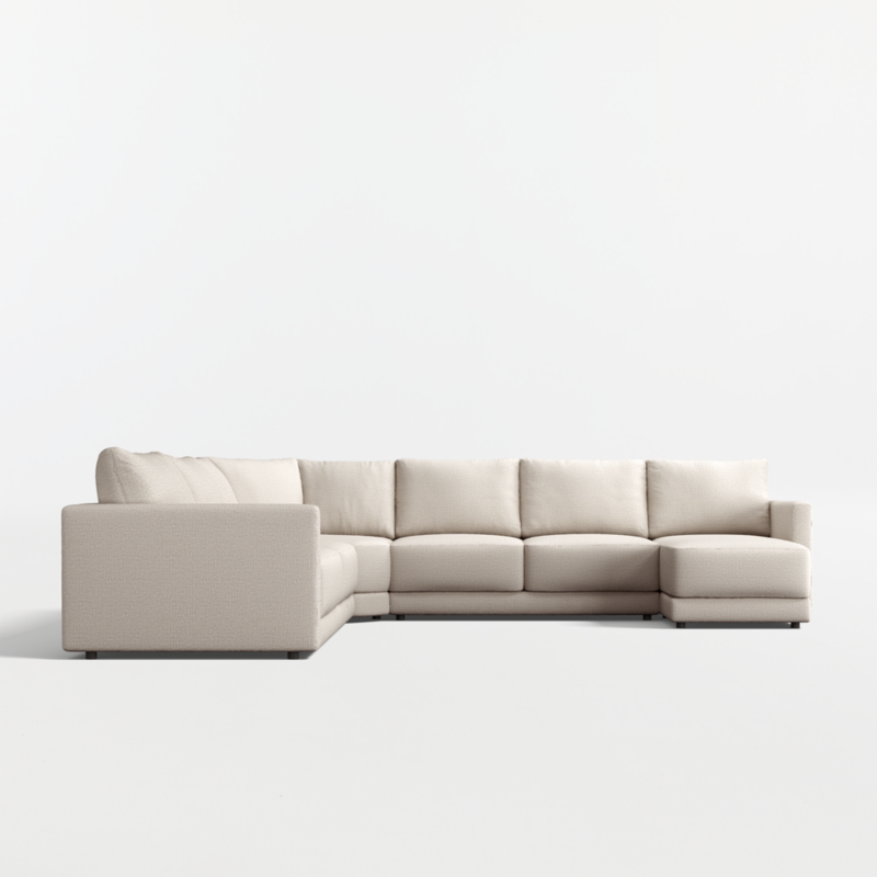 Gather Deep 4-Piece L-Shaped Wedge Sectional Sofa with Chaise Lounge - image 13 of 14