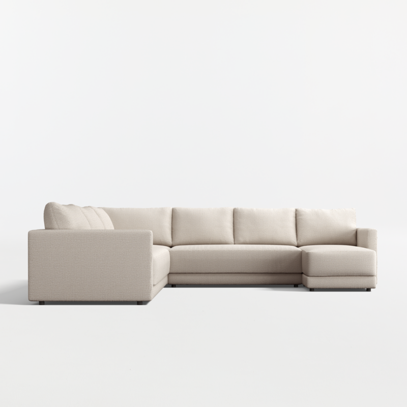 Gather Deep 4-Piece L-Shaped Bench Sectional Sofa with Chaise Lounge - image 13 of 14